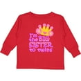 thumbnail image 3 of Inktastic I'm the Big Sister to Twins. Girls Long Sleeve Toddler T-Shirt, 3 of 5