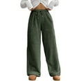 thumbnail image 6 of Warm Fleece Sleep Pants Women's Comfortable Winter Loungewear Wide Leg Elastic Waist Soft Home Casual Wear Holiday Comfo, 6 of 9