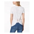 thumbnail image 2 of LUCKY BRAND $40 Womens New 1937 White Short Sleeve Jewel Neck T-Shirt M B+B, 2 of 2