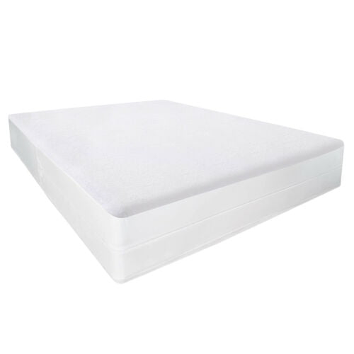 Mattress Encasement Waterproof Cotton Terry Zippered Bed Bug Protector Walmart Com Walmart Com