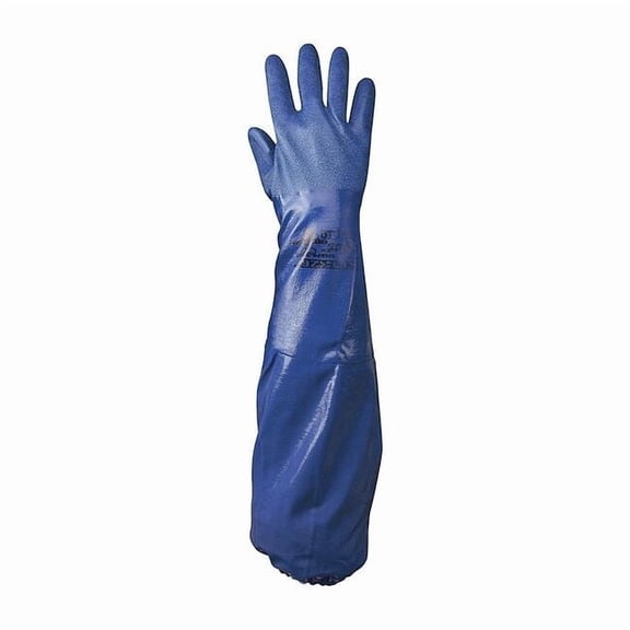 Showa Chemical Resistant Gloves,Size 8,Blue,PR NSK26-08