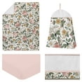 thumbnail image 2 of Sweet Jojo Designs Vintage Floral Pink Green Yellow White 4 Piece Crib Bedding Set, 2 of 6