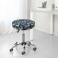 thumbnail image 7 of Goofa Dinosaur Printed Stool Covers Round, Waterproof Round Bar Stool Covers Anti-Slip Round Bar Stool Seat Cover with Elastic Bands Durable -13 inch, 7 of 7