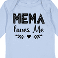 thumbnail image 4 of Inktastic Mema Loves Me Baby Clothes Girls Long Sleeve Baby Bodysuit, 4 of 5
