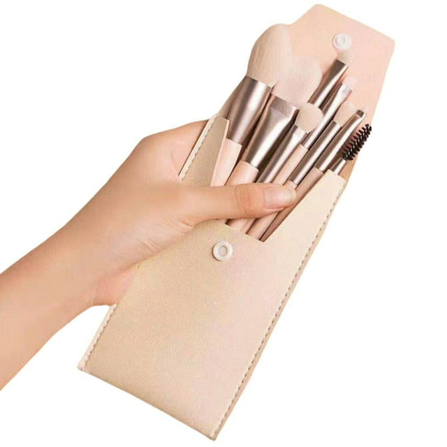 ZOUBAOQ 8-piece Makeup Brush Set Foundation Eye Shadow Blush Tool Beauty Makeup Portable R4