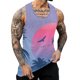thumbnail image 2 of Mens Summer Surf Beach Tank Top Large Size Casual Breathable Sleeveless Top Loose Print Tank Top Man Shirt S, 2 of 5