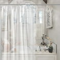 thumbnail image 2 of Heavy Duty Clear Shower Curtain Vinyl Waterproof Shower Curtain Liner 70" x 72", 2 of 10