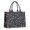 DarkBlue Colorful Dinosaurs-2, variant on Large Capacity Tote Bag,DarkBlue Cartoon Dinosaurs Yellow Triangles Pattern Handbag Fashion Luxury Tote Bag,15.7"x13"x 5.1" Inches,Laptop Compatible