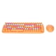 thumbnail image 2 of Combo de teclado y ratón Tecnología inalámbrica 2,4 G Ahorro de energía inteligente Transmisión a larga distancia Teclado y ratón Mezcla de naranja vibrante, 2 of 14