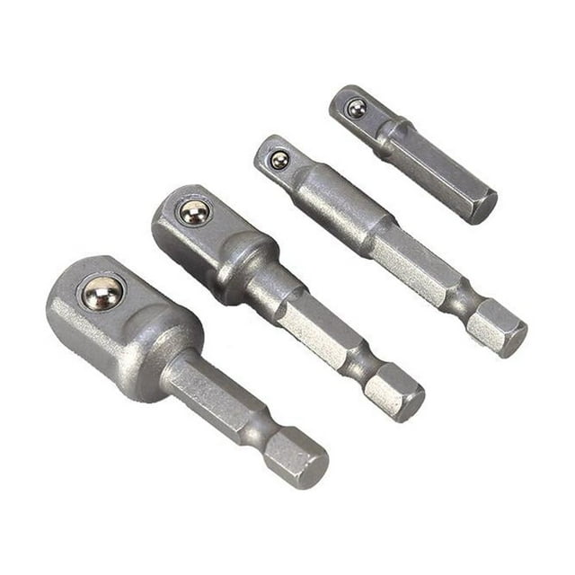 Adaptador de zócalo de 1/2 para broca de 1/4 Higoodz Taladro de Vástago hexagonal
