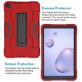 thumbnail image 2 of Mignova for Samsung Galaxy Tab A 8.4 Inch 2020 Model SM-T307,Hybrid Heavy Duty Full-Body Shockproof Armor Rugged Protective Case Cover with Stand for Samsung Galaxy Tab A T307(Red/Black), 2 of 6