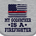 thumbnail image 4 of Inktastic Firefighter Godfather Fireman Boys or Girls Baby Bib, 4 of 4