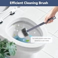 thumbnail image 6 of Toilet Bowl Brush and Holder, 3 Pack Compact Toilet Brush Set with Nylon Bristles Toilet Brush Hidden Scrubber Brushes for Bathroom Cleaning—Blue, 6 of 7