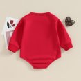 thumbnail image 3 of Bagilaanoe Newborn Baby Girl Oversized Romper Sweatshirt Long Sleeve Bodysuits Heart Letter Print Pullover 3M 6M 12M 18M Infant Casual Tee Tops, 3 of 6