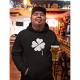 thumbnail image 3 of St. Patricks Day Lucky Charm Clover Hoodie Medium Black, 3 of 5