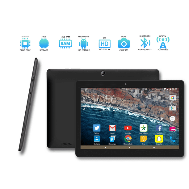 A1080 - Tablette Android 10 Q OS 10,1 pouces, certifiée Google 