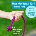 thumbnail image 3 of Just Jump It 16' Foot Jump Rope 2 Pack - Long Jump Ropes for Double Dutch - Outdoor Jump Ropes for Kids and Adults to Play Family Games & Exercise - Turquiose, 3 of 5