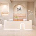 thumbnail image 4 of European Reception Desks Cashier Computer Service Shop Modern Front Desk Luxury Office Escrivaninha Para Quarto Luxury Furniture My Lux Decor Round, 4 of 7