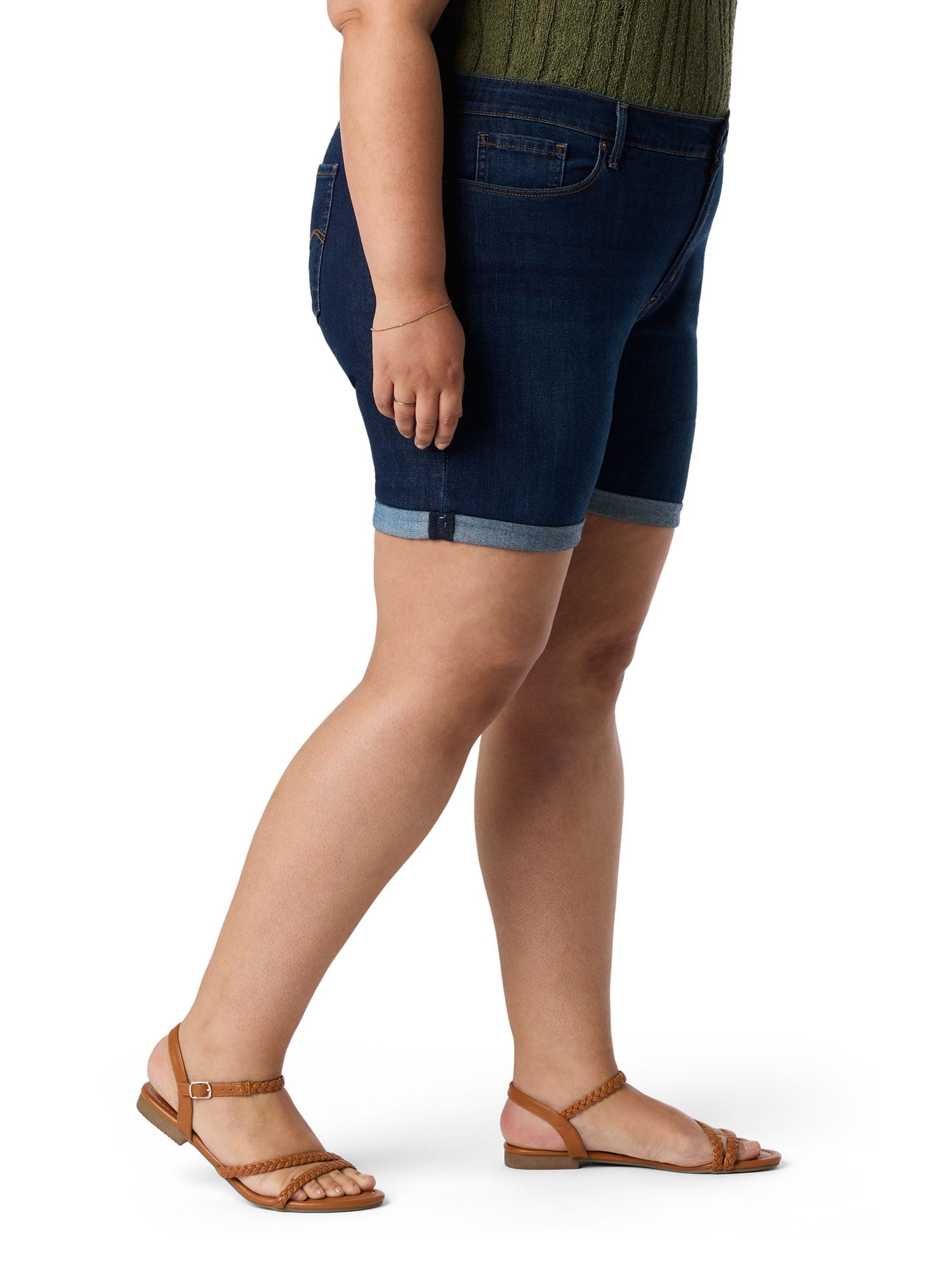 Levi Strauss Signature Women's and Women's Plus Mid Rise 5" Shorts, Sizes 0-26