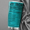 thumbnail image 6 of Veterinarian Coffee Tumbler Vet Tech Nutrition Facts Cup With Lid 20oz Stainless Steel Travel Mug Veterinary Technician Gift For Graduation Vet Appreciation Gifts For Girls, 6 of 6