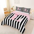 thumbnail image 2 of Manfei Abstract Line Art King Size Comforter Sets,Personalized Letter L Comforters King Size,Pink Reversible,3-Piece,1 Comforter and 2 Pillowcases, 2 of 7
