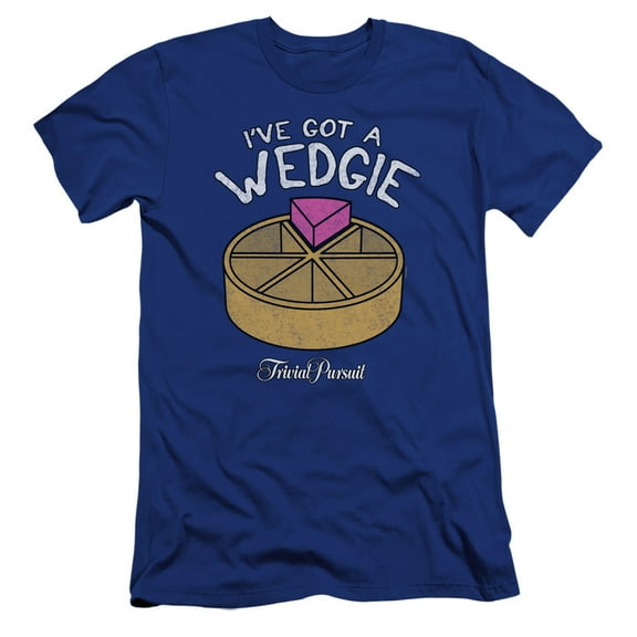 Trivial Pursuit Wedgie HBO S/S Adult 30/1 T-Shirt Royal Blue