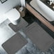 thumbnail image 5 of Juego de 3 alfombras de baño, alfombrilla grande para baño, tapa de inodoro y alfombrilla para suelo, 80 x 50 cm + 40 x 60 cm + 40 x 50 cm, suaves, absorbentes, antideslizantes, lavables y, 5 of 8