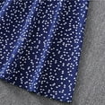 thumbnail image 6 of Honeeladyy Women Casual V-Neck Short Sleeve Summer Print Knee-Length Dress For Beach Women's flowy dresses, 6 of 8