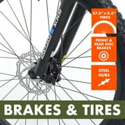 Ozark Trail 27.5 M.1 Vibe Mountain Bicycle, Large Frame, Fits Riders 59 - 62+, Black, Adult, Unisex