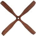 thumbnail image 6 of DecMode Brown Wood 4 Blade Airplane Propeller Wall Decor with Aviation Detailing, 6 of 7