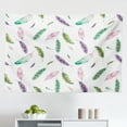 thumbnail image 1 of Feathers Tapestry, Mix Feather Motifs in Romantic Feminine Inspired Colors Outer Wing Covert Theme, Fabric Wall Hanging Decor for Bedroom Living Room Dorm, 2 Sizes, Pink Purple, by Ambesonne, 1 of 1