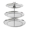 thumbnail image 1 of Soporte para cupcakes y postres, soporte para cupcakes, centro de mesa con toalla, plato de frutas moderno 3 niveles, 1 of 9