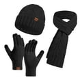 thumbnail image 3 of Seasonal Warm Three Piece Hat Bib Gloves Scarf And Cycling Screen Knitted Hat Gloves Scarf Hat Set Gloves Scarf Set for Boys Gloves Scarf Scarf Gloves Boys Scarf Hat Gloves for Girls Gloves Scarf Set, 3 of 3
