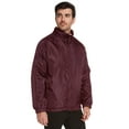 thumbnail image 2 of 9 Crowns Maximos Men's Water Resistant Fleece Lined Wind Rain Hooded Jacket (Maroon, Medium), 2 of 4