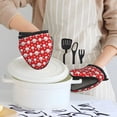 thumbnail image 2 of Cute Baseball C Oven Mitts Heat Resistant - Soft Lining Silicone Mini Oven Mitts with HangingLoop, Kitchen Oven Gloves Heat Resistant 500℉ for Cooking Baking Microwave, 2 of 7