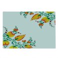 thumbnail image 2 of Japanese Cutting Board, Ornate Japanese Watercolor Flower Motif Environment Inspired Art Image Print, Decorative Tempered Glass Cutting and Serving Board, Large Size, Orange Green, by Ambesonne, 2 of 5
