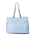 thumbnail image 4 of Paris Hilton Women's Carson Quilted Nylon Triple Compartment Tote, Baby Blue, 4 of 5
