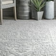thumbnail image 5 of nuLOOM Emberly Textured Medallion Indoor/Outdoor Area Rug, 2' 6" x 12', Runner, Emberly Grey, 5 of 5