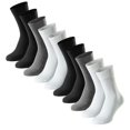 thumbnail image 1 of SCHIESSER Calcetines para hombre, paquete de 10 - «Bluebird», mezcla de algodón, lisos/estampados Negro/Gris/Blanco 43-46, 1 of 3