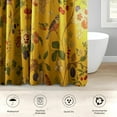 thumbnail image 3 of 4 Pcs Bathroom Sets with Shower Curtain and Rugs, Car Kids Funny Construction, Bathroom Decor Truck Cute Vehicle Tractor Shower Curtain Sets for Bathroom Decor, 3 of 4