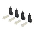 thumbnail image 1 of 10 pares para disipador de calor Cpu Pin de montaje tornillo de plástico ventilador de refrigeración sujetador Clip de montaje para accesorio de enchufe Intel, 1 of 2