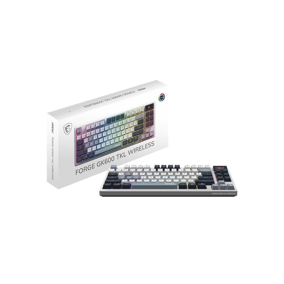 MSI FORGE GK600 TKL Tri-Mode Wireless Keyboard (forgegk600b)