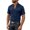 Navy, variant on Kezqiaxn Mens Short Sleeve Shirts Summer Casual V-Neck Business Work Tops with Pockets Mens Shirt Plus Size Fashion