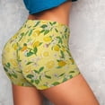 thumbnail image 4 of Fotbe Lemon (2) Shorts Sin Costuras – Shorts Deportivos de Cintura Alta para Mujer, Elásticos para Gimnasio, Yoga, Running o Ciclismo-Large, 4 of 8