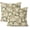 Beige Hydrangea, variant on Preppy Pink Green Pillow Covers 18x18 Inch 2 Pcs Block Print Vintage Floral Decor Throw Pillows Boho Flower Spring Summer Outdoor Seasonal Decoration Pillowcase Linen Cushion Cover for Couch