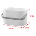 thumbnail image 3 of Bolsa de baño portátil Sunnimix Cesta de almacenamiento antideslizante gris, 3 of 8