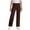 Coffee, variant on ZACPNCV Girls Uniform Pants Kids Elastic Waist School Dress Pants High Stretchy Casual Trouses with Pockets Gray 13-14 Years