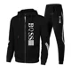thumbnail image 2 of 2024 Chándales para hombre Pantalones deportivos casuales Sudadera con capucha y cremallera estampada Abrigo versátil de moda Ropa deportiva para correr al aire libre, 2 of 4