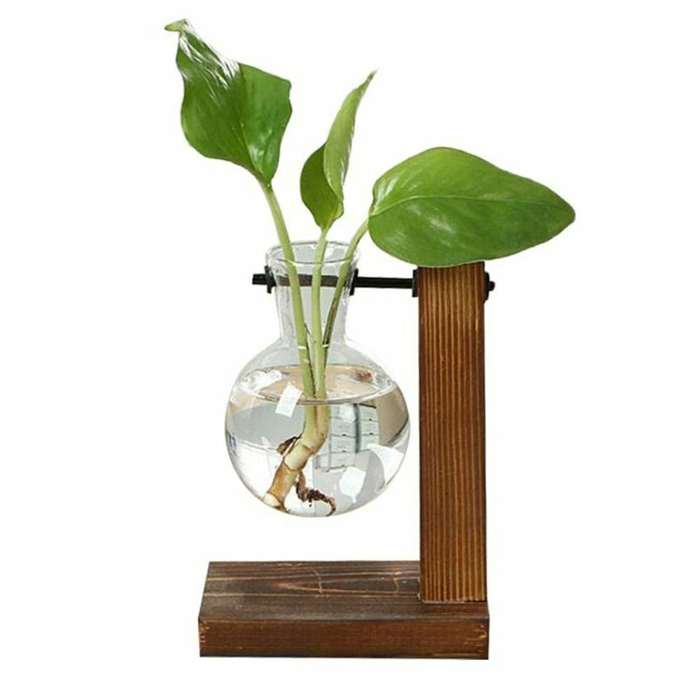 ARTIBETTER Glass Flower Vase Minimalist Clear Flower Bud Vase Decorative Hydroponics Planter Aromatherapy Bottle for Home Kitchen Table Flower Arranging 