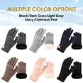thumbnail image 4 of REDESS Mens Womens Winter Gloves Touchscreen Winter Warm Knit Gloves,Black, 4 of 7